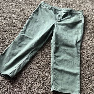 Talbots Olive Straight Crop Jeans